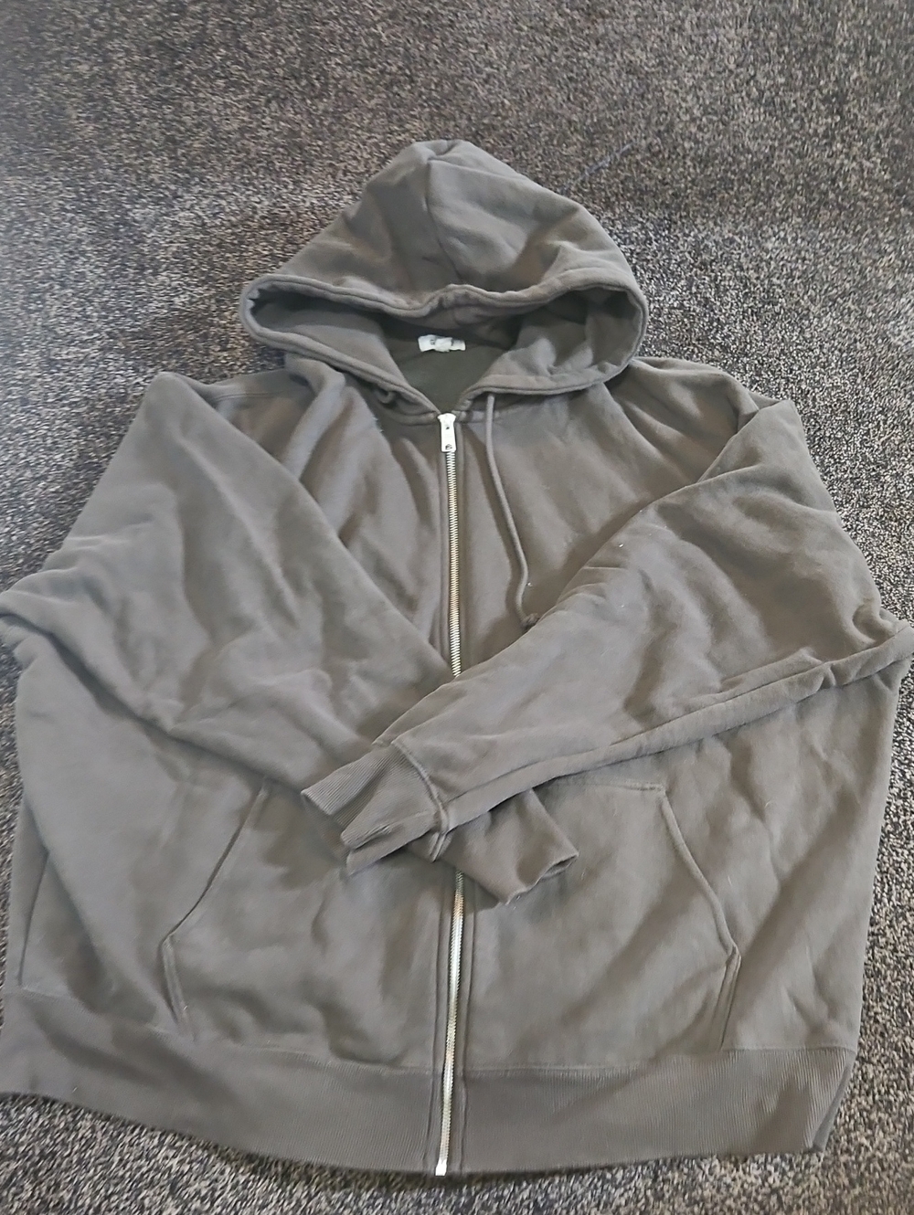 GARAGE Oversized Zip-Up Hoodie Sweatshirt